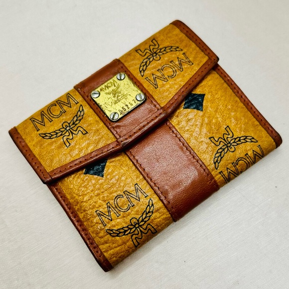 MCM Handbags - RARE Vintage MCM Visetos Monogram Printed Compact Bi-Fold Wallet